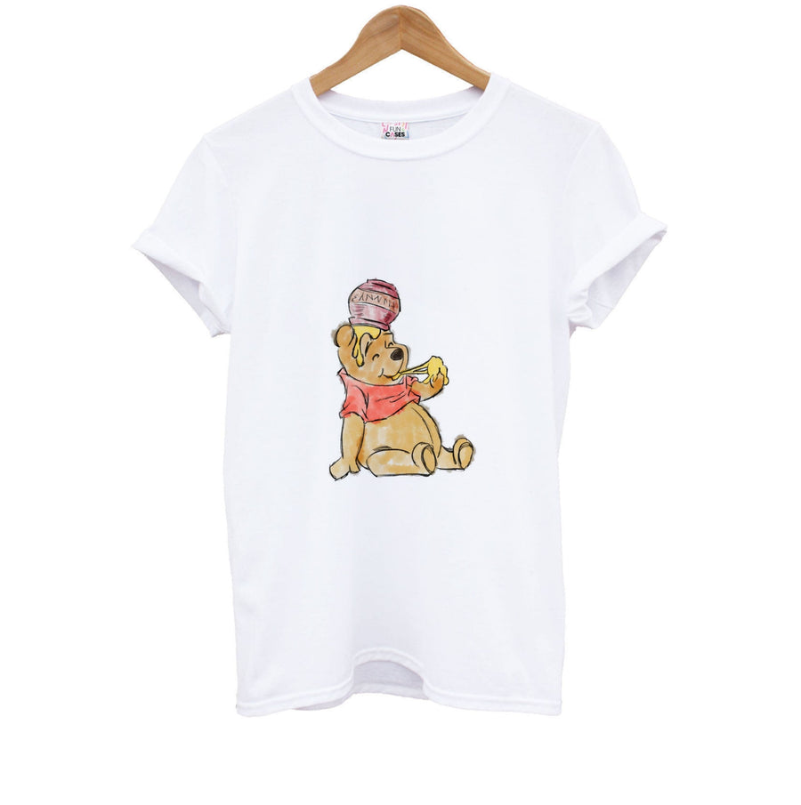 Winnie The Pooh Sketch - Disney Kids T-Shirt