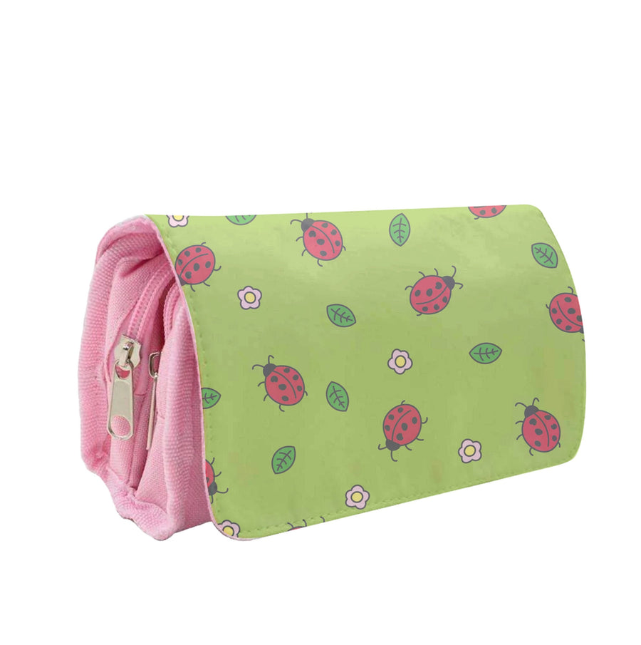 Ladybugs And Flowers - Spring Patterns Pencil Case