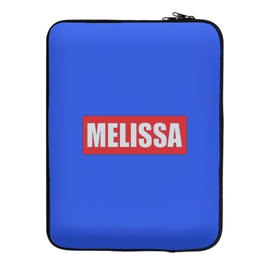 Red And Blue - Personalised Marvel Laptop Sleeve