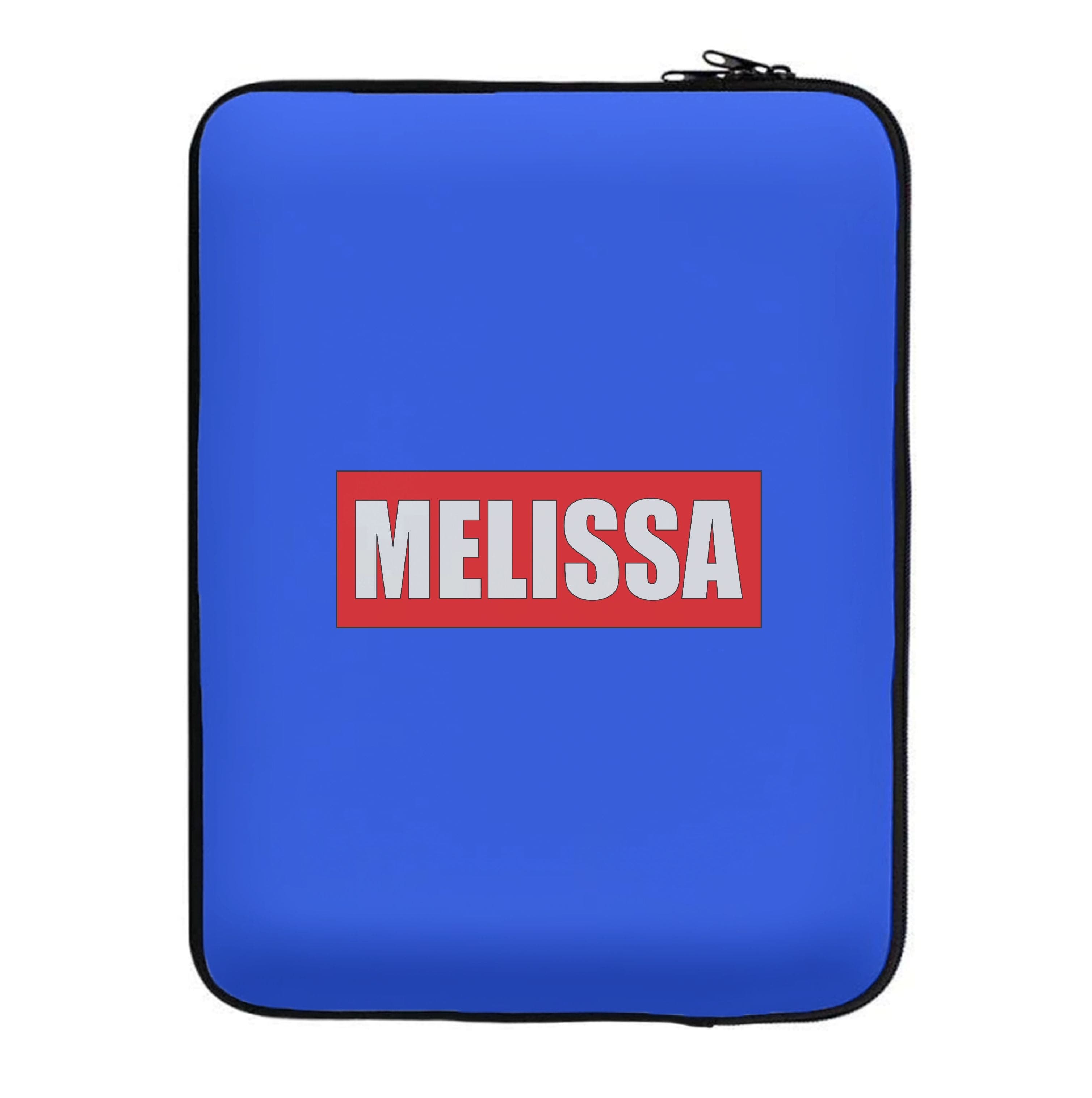 Red And Blue - Personalised Superhero Comic Laptop Sleeve