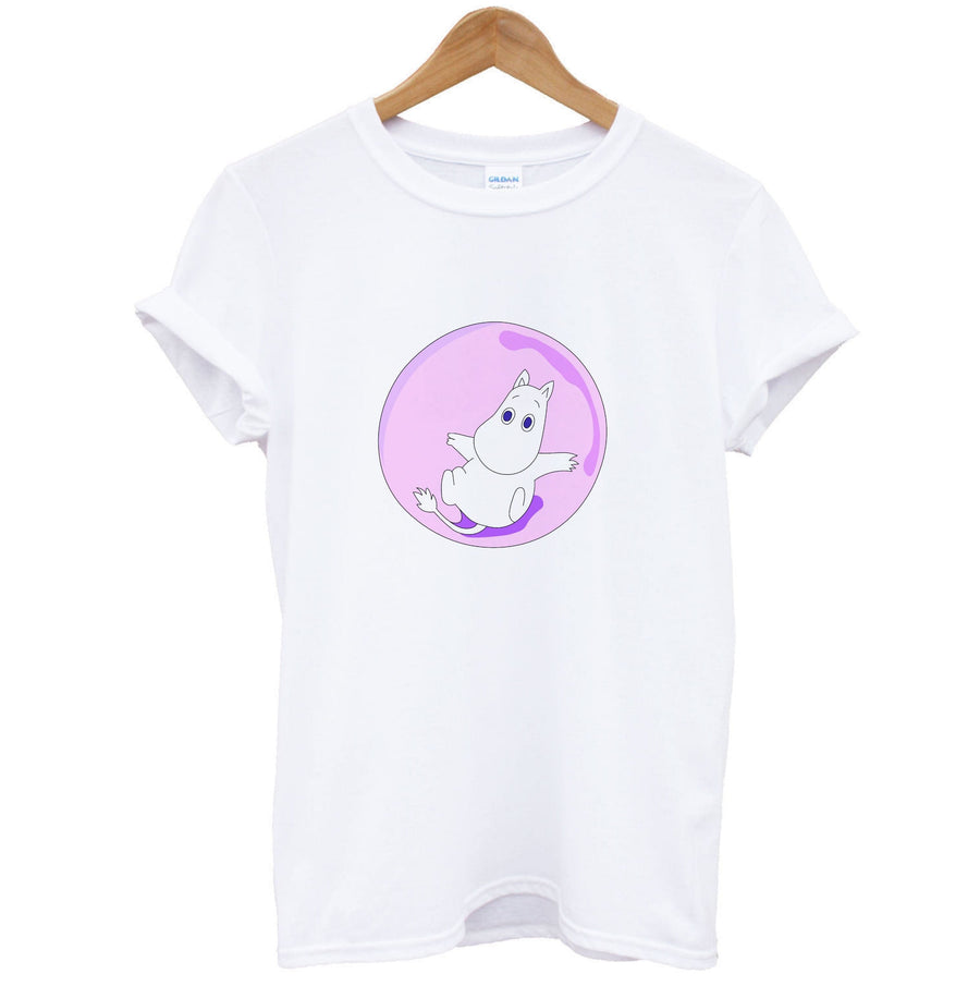 Moomin In A Pink Bubble  T-Shirt