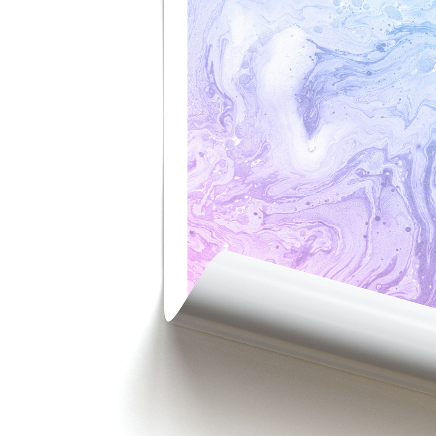 Purple Marble Poster
