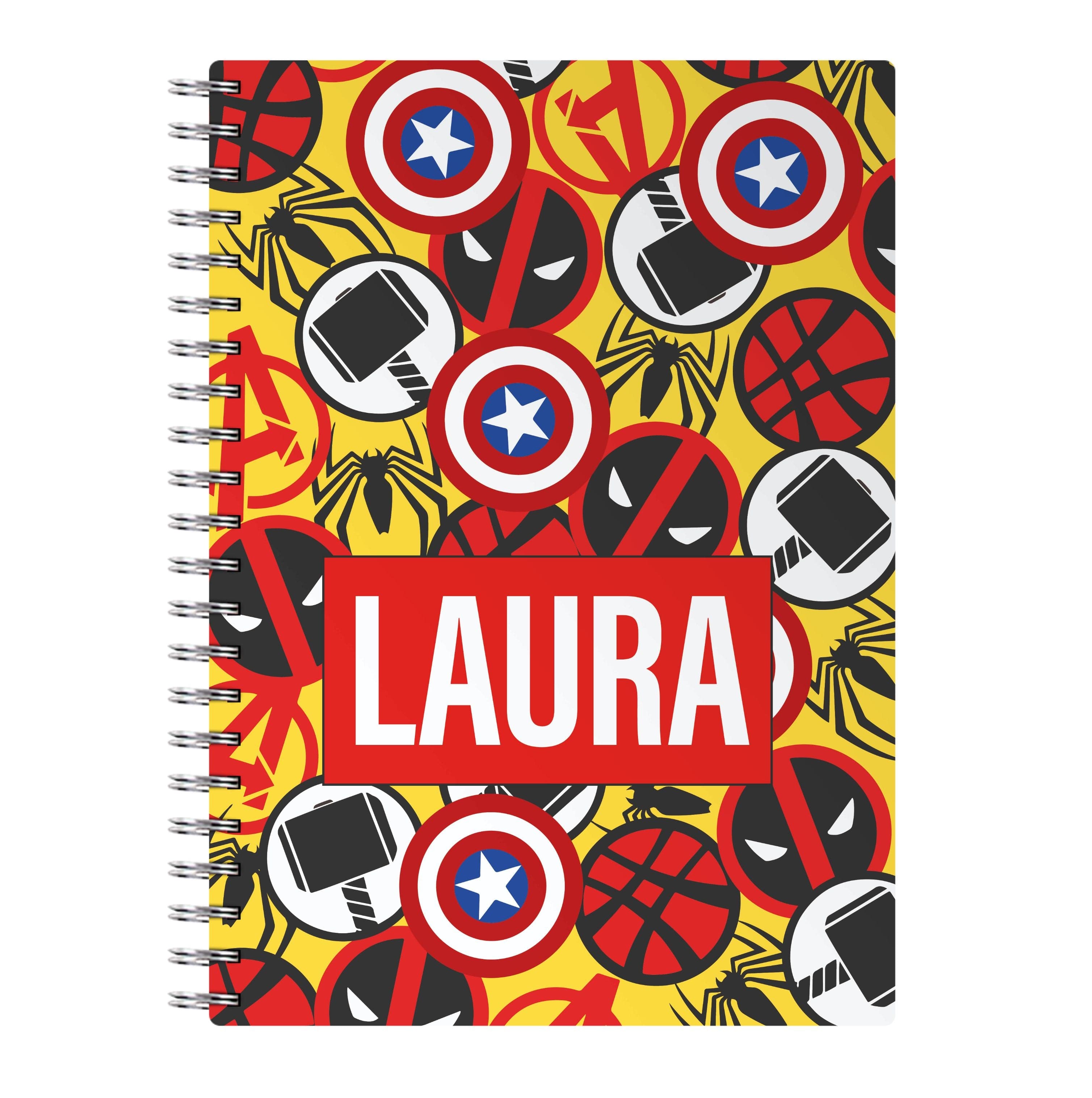 Collage - Personalised Superhero Comic Notebook