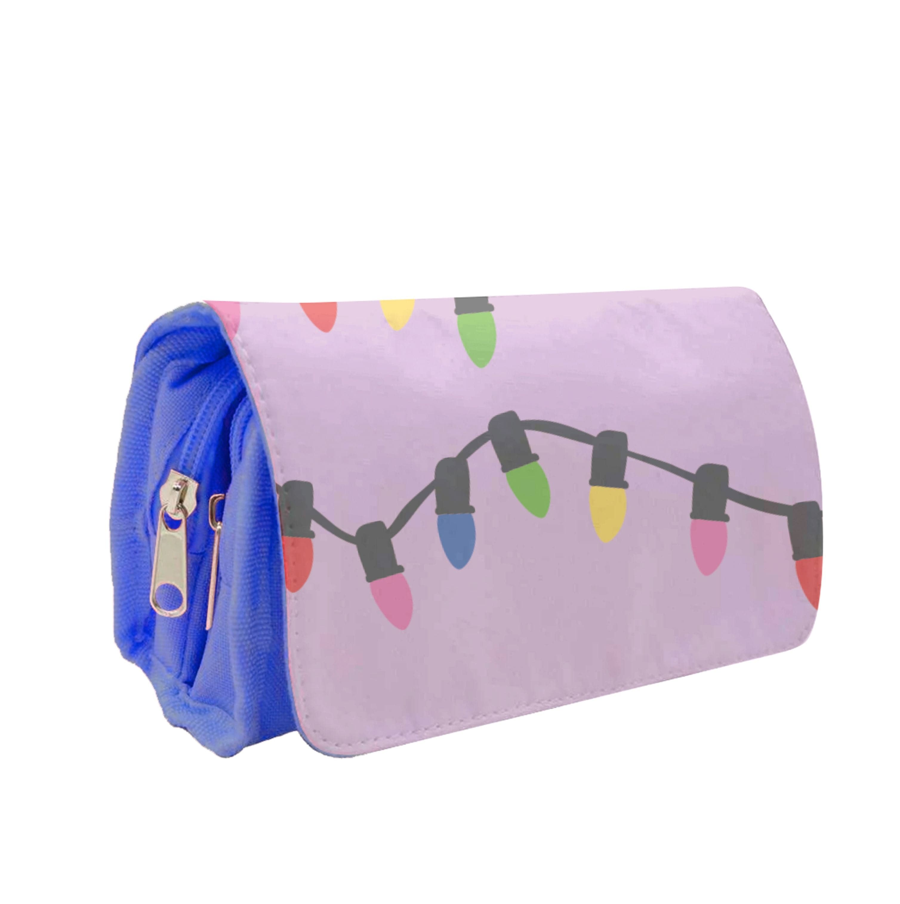 Pink Lights - Christmas Patterns Pencil Case