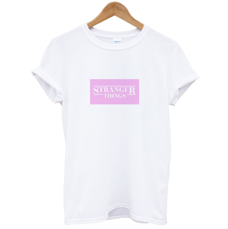 Pink Galaxy Stranger Things T-Shirt