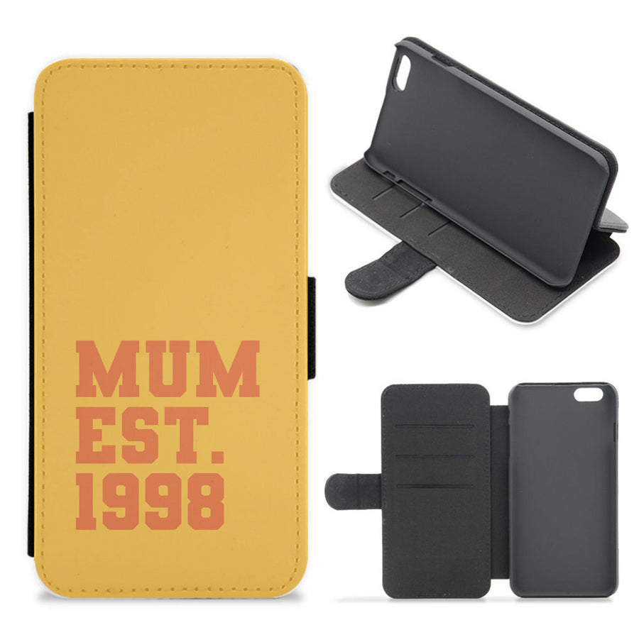 Mum Est - Personalised Mother's Day Flip / Wallet Phone Case