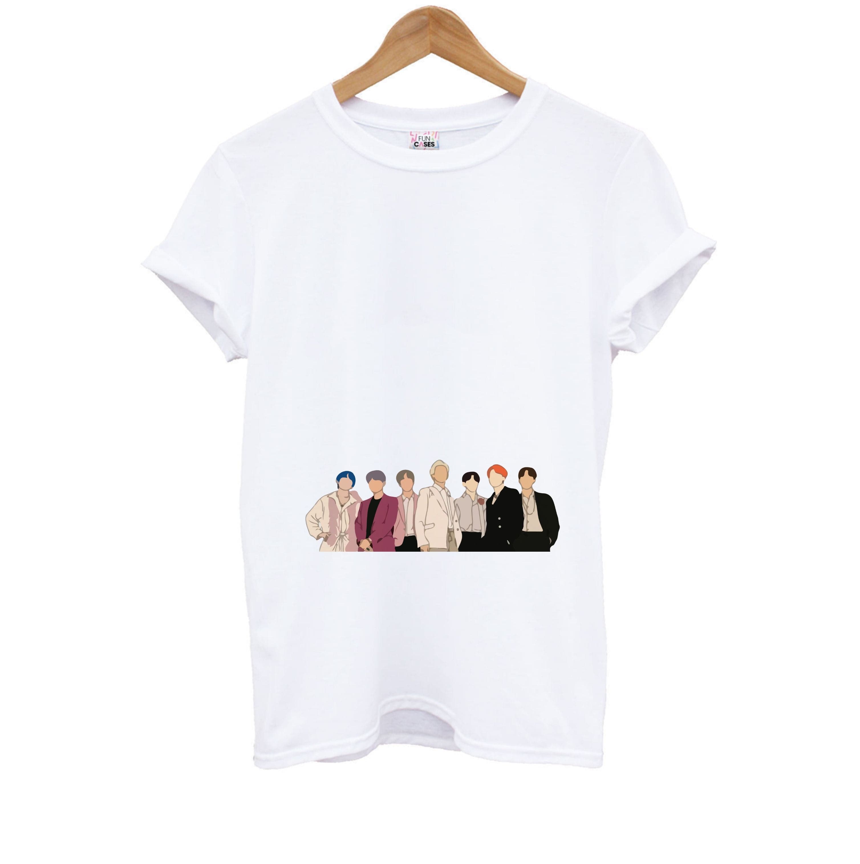 Faceless K-Pop Band Band Kids T-Shirt