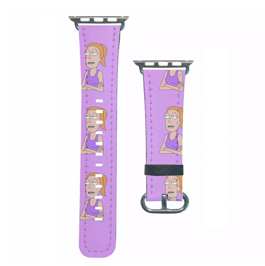 Summer Pattern - Rick And Morty Apple Watch Strap