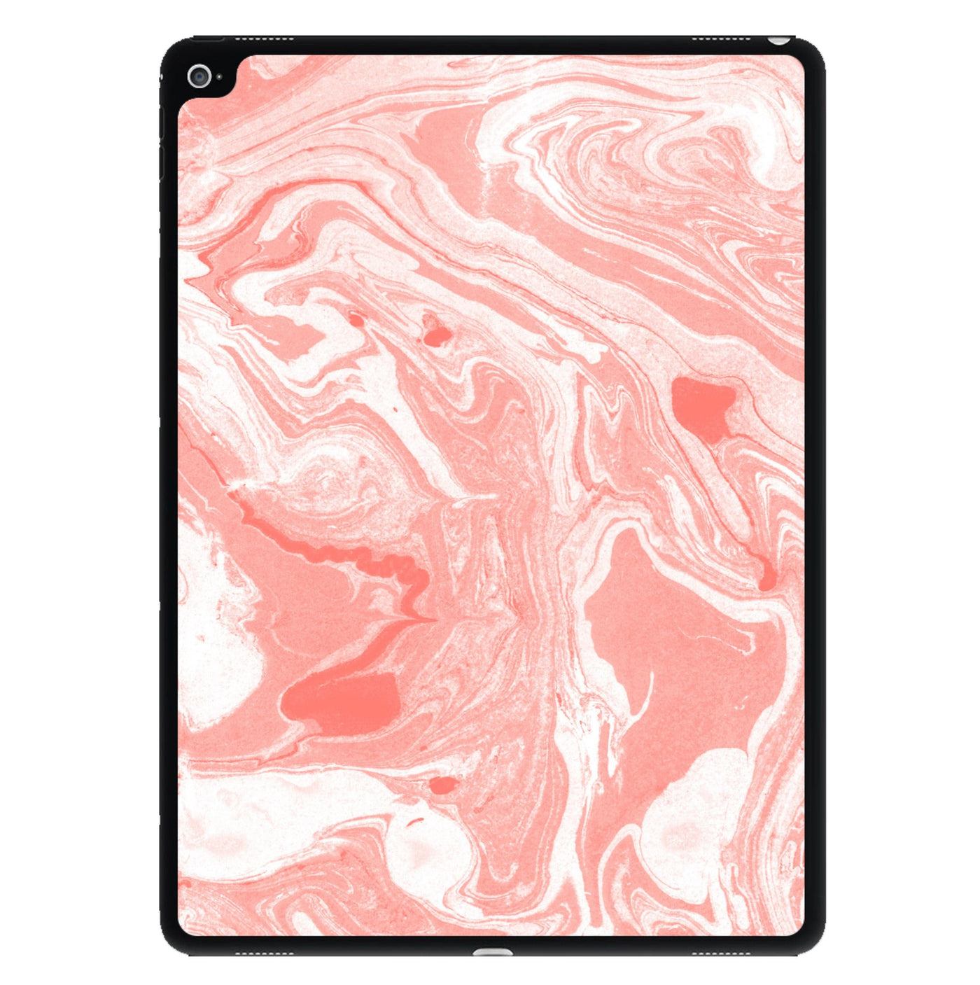 Pink Swirly Marble iPad Case