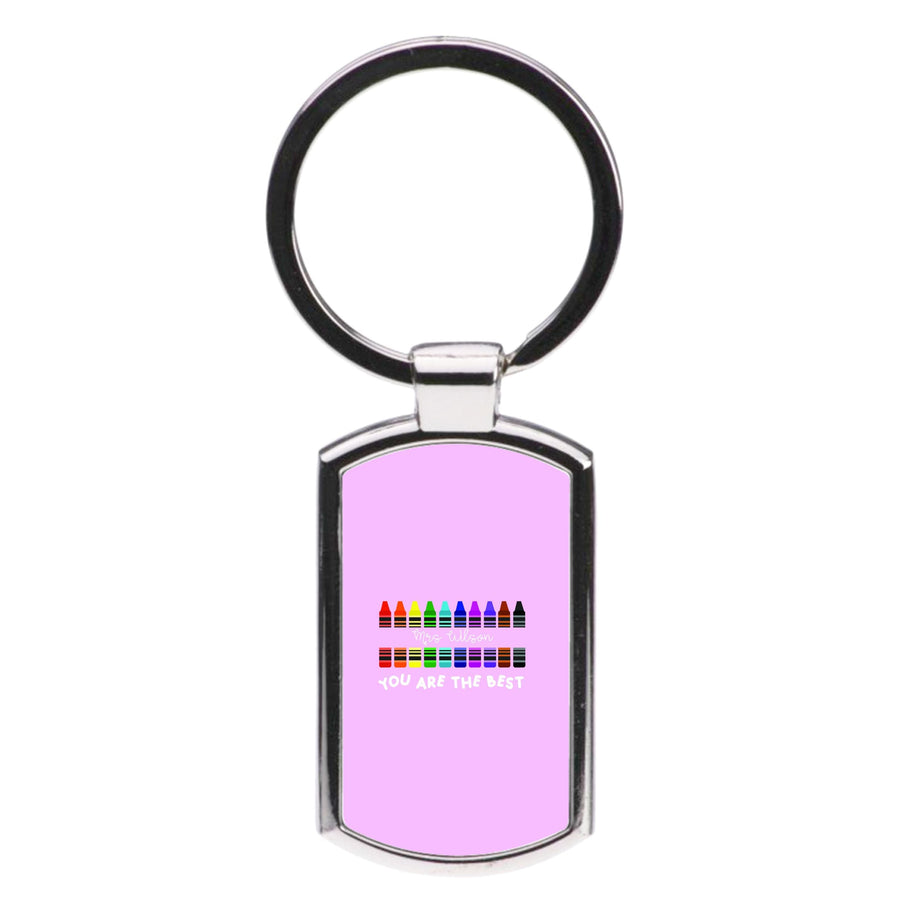 You Are The Best - Personalised Teachers Gift Luxury Keyring