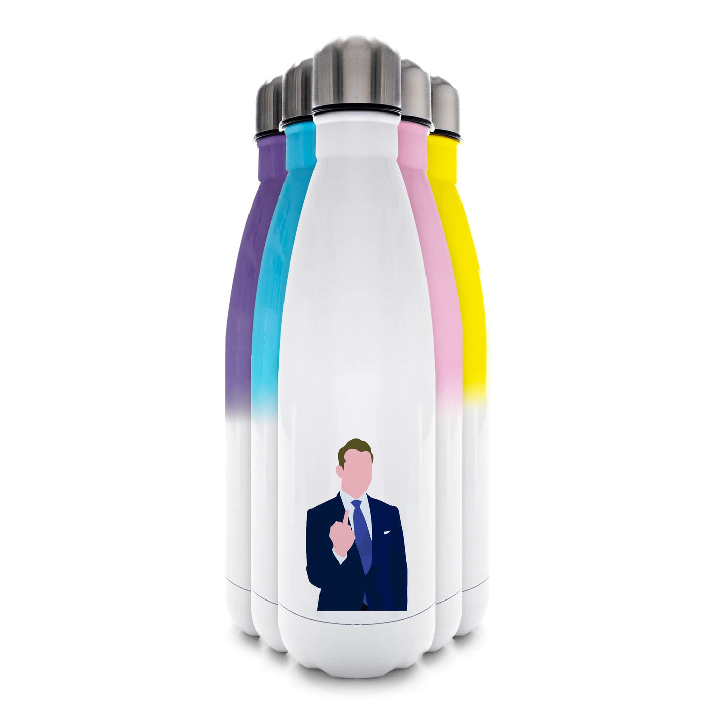 Middle Finger - Suits Water Bottle