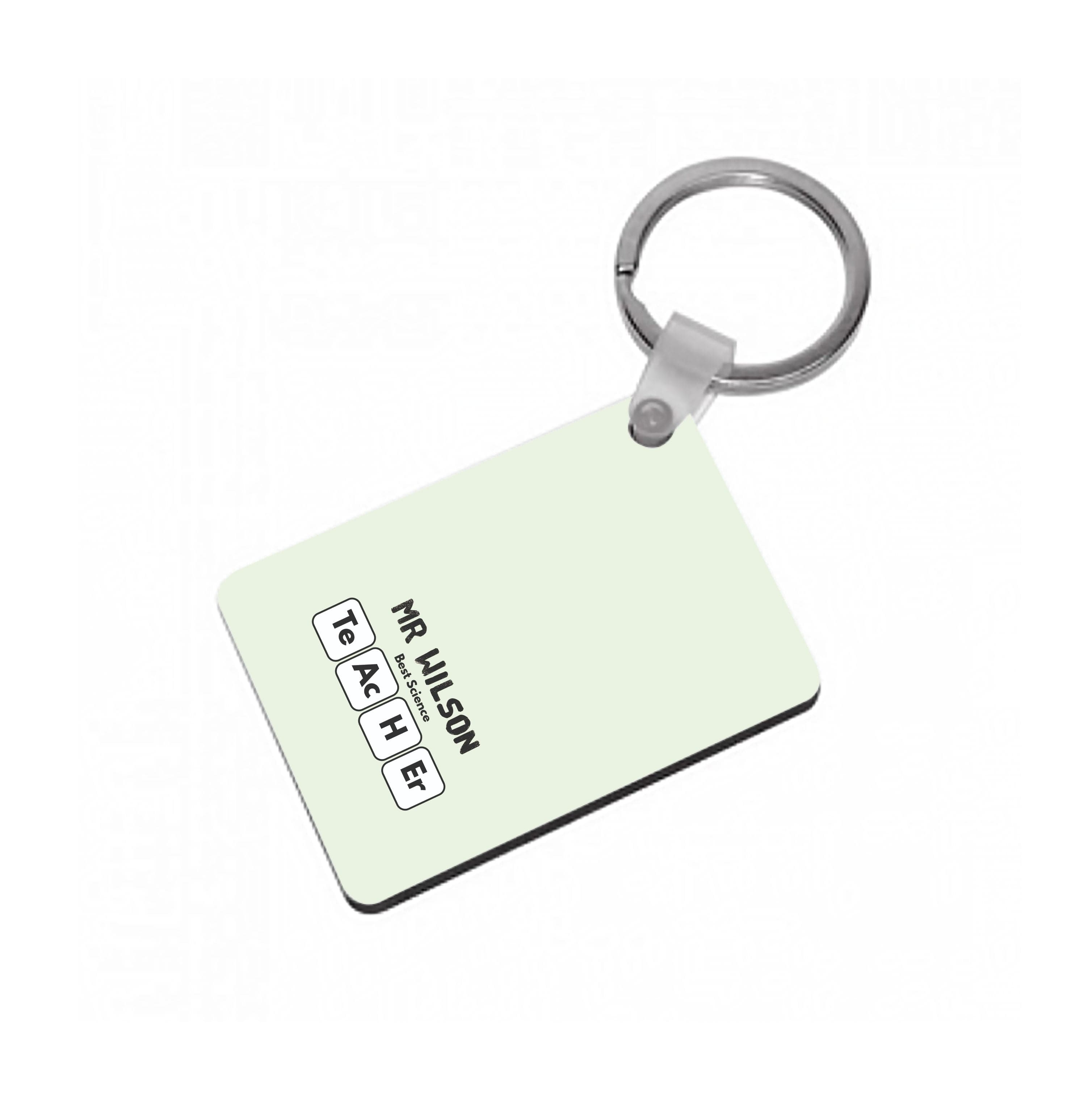 Science Teacher - Personalised Teachers Gift Keyring