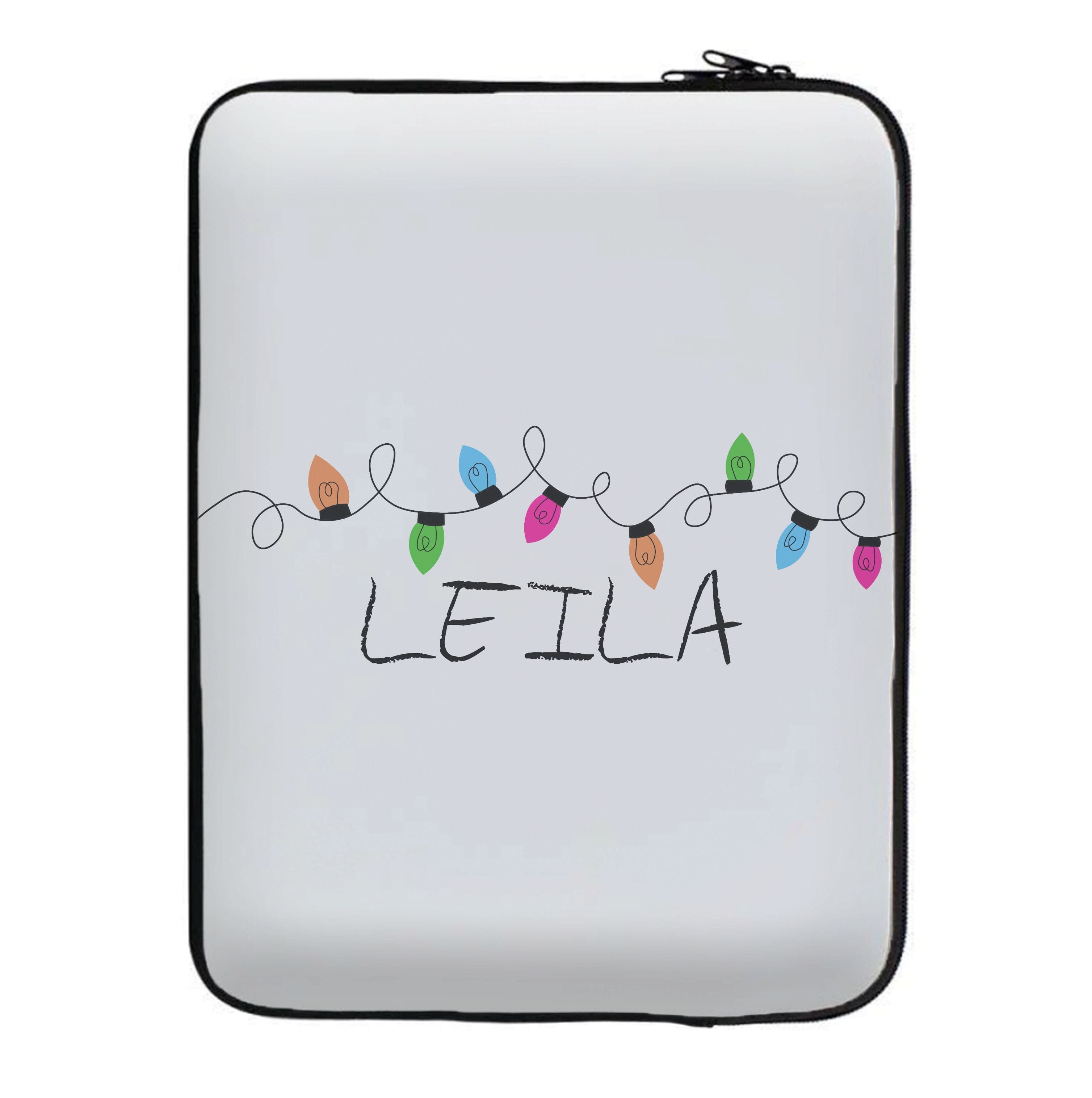 Fairy Lights - Personalised Stranger Laptop Sleeve