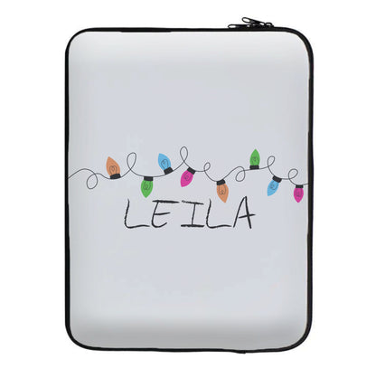 Fairy Lights - Personalised Stranger Laptop Sleeve