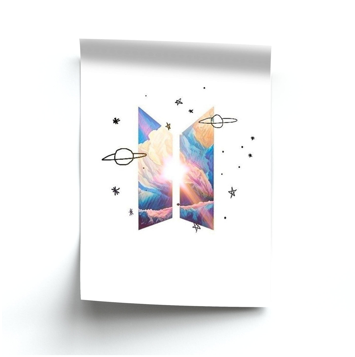 Space BTS Logo Poster