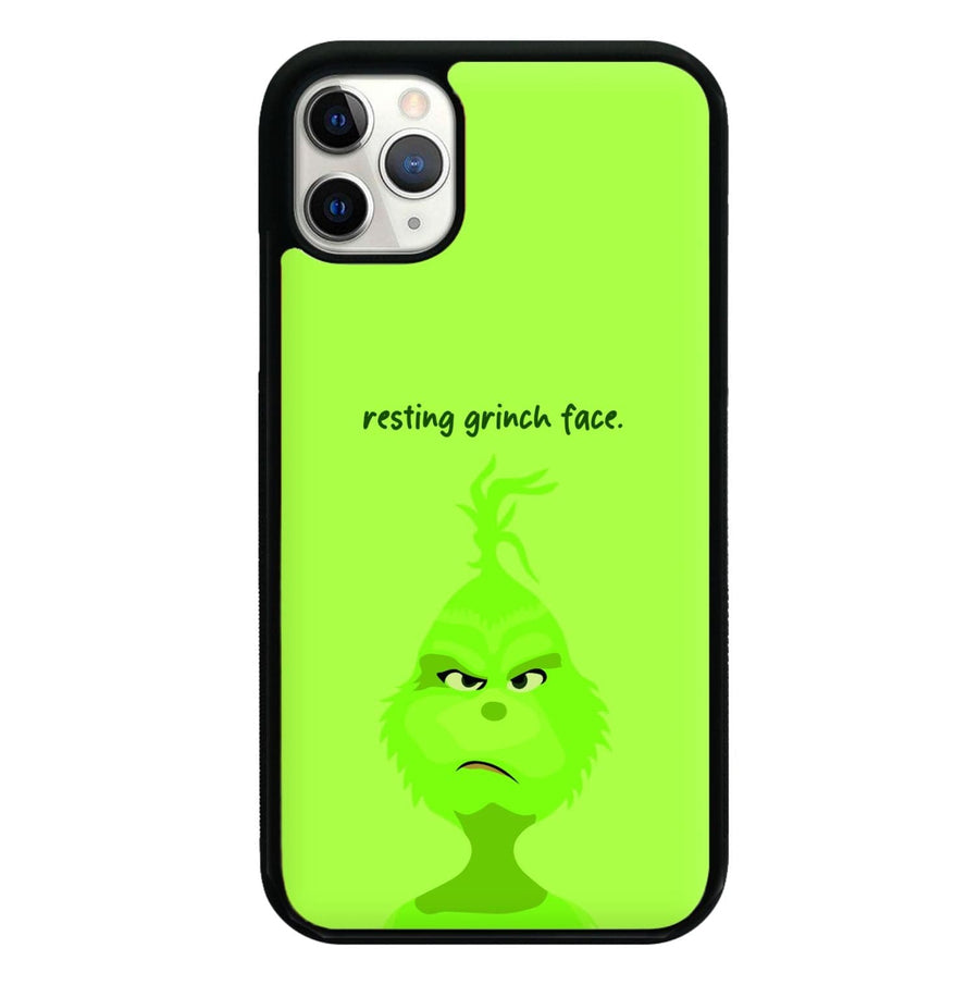 Resting Grinch Face - Christmas Phone Case