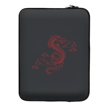 Red - Dragon Patterns Laptop Sleeve