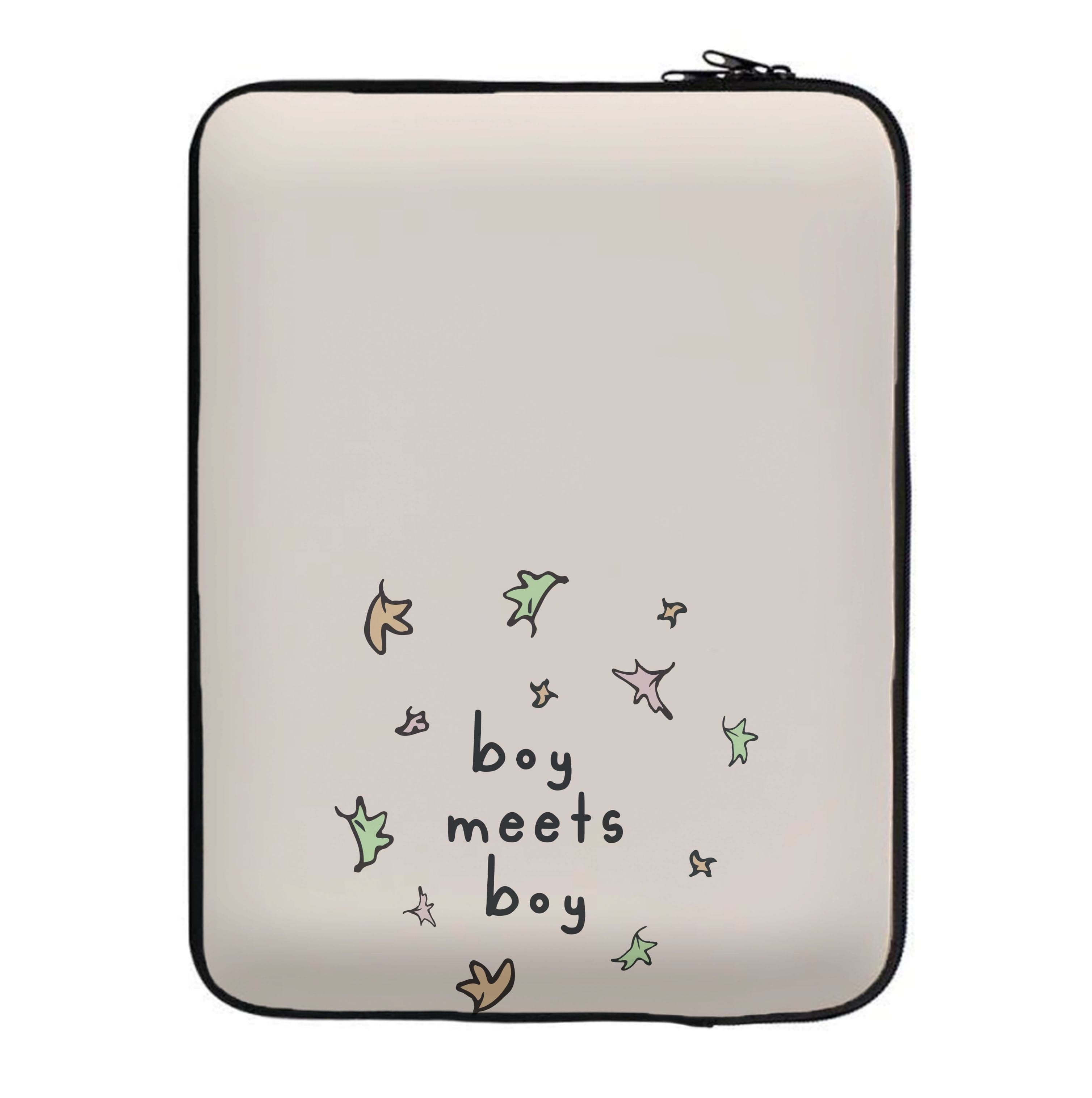 Boy Meets Boy - Heart TV Laptop Sleeve