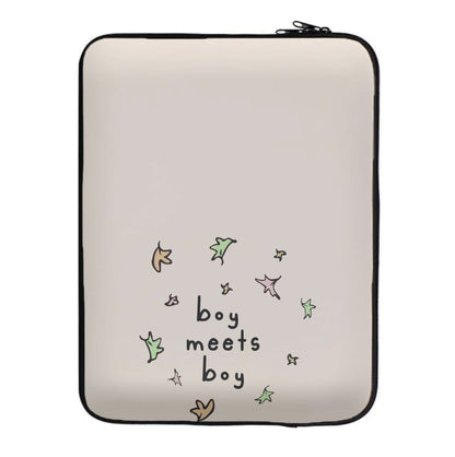 Boy Meets Boy - Heart TV Laptop Sleeve