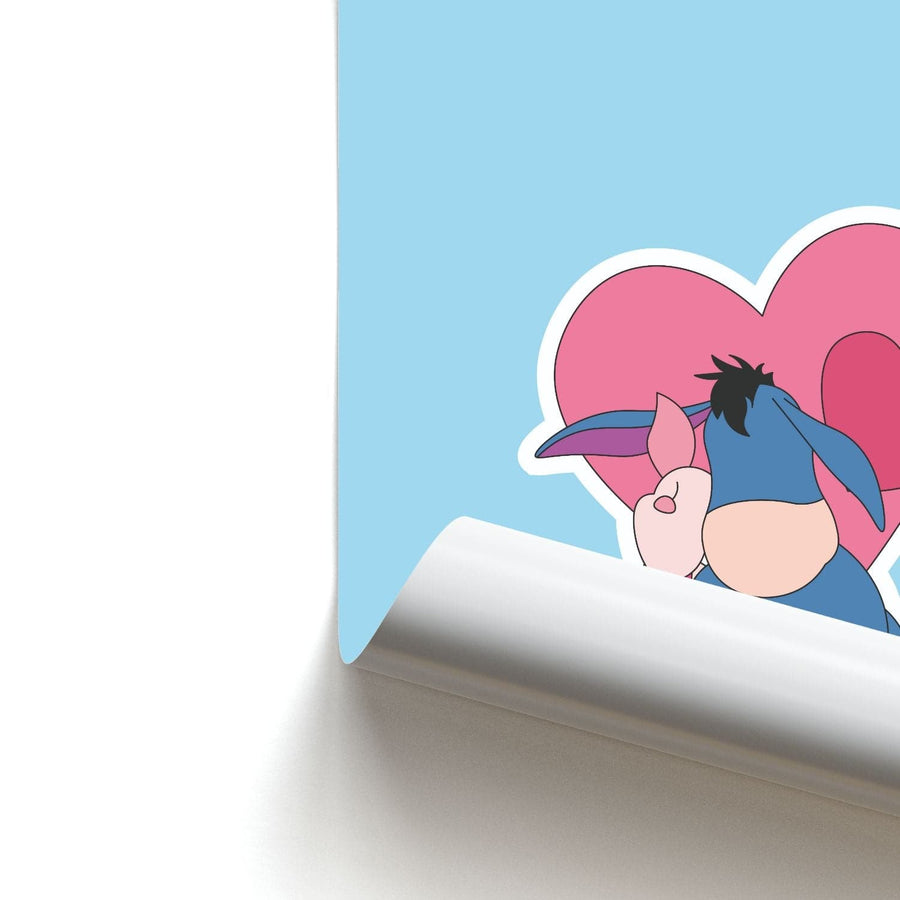Eeore And Piglet - Disney Valentine's Poster