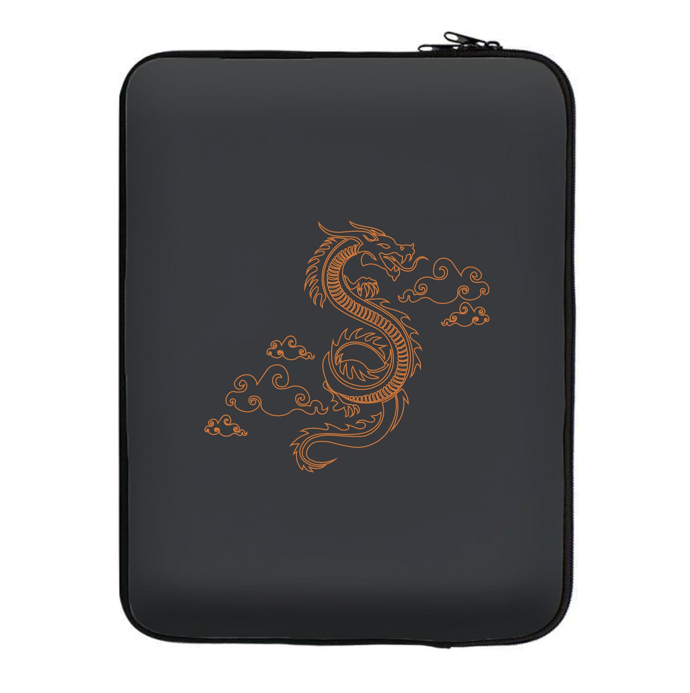 Orange - Dragon Patterns Laptop Sleeve