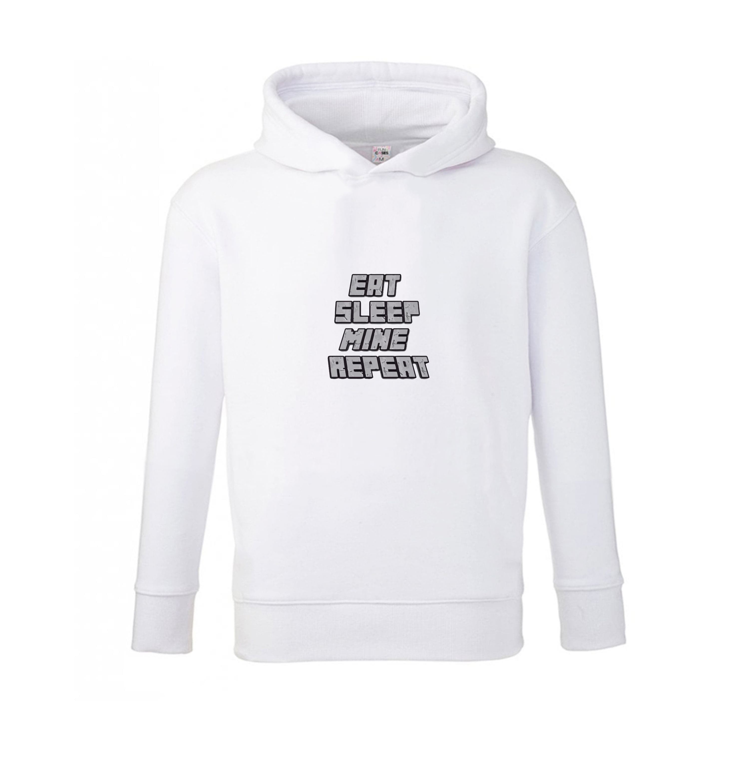 Eat Sleep Mine Repeat Kids Hoodie