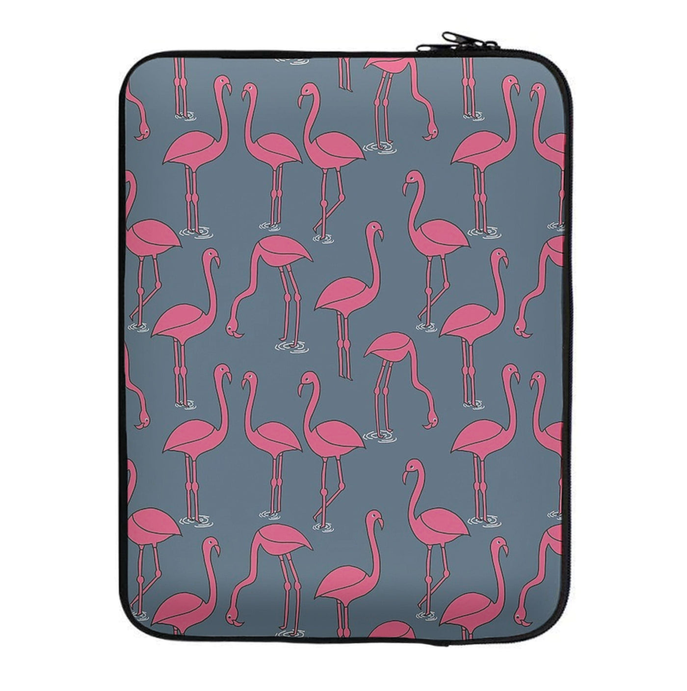 Basic Pink Flamingo Pattern Laptop Sleeve