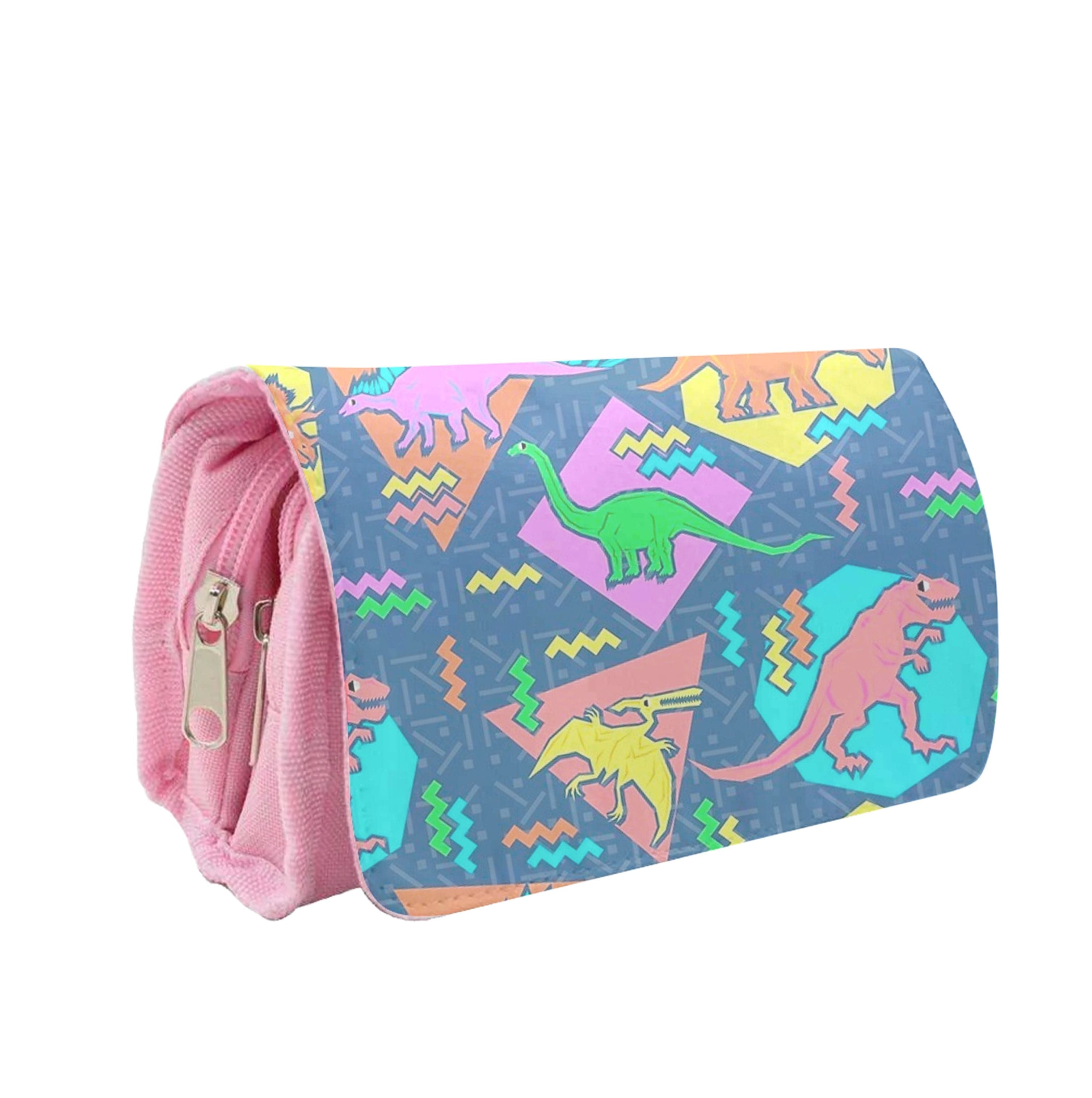 Nineties Dinosaurs Pattern Pencil Case