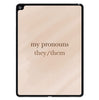 Pronouns iPad Cases