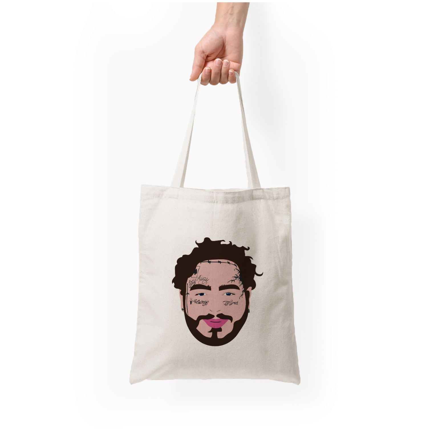 Face Tattoos - Post Tote Bag