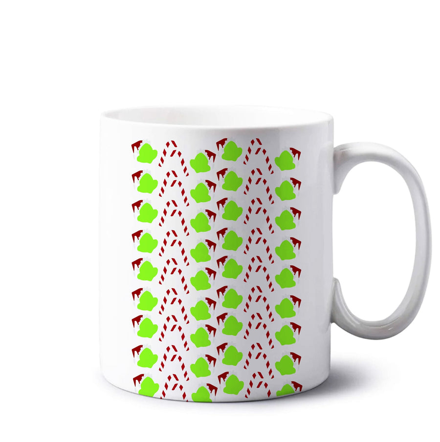 Grinch Pattern - Grinch Mug