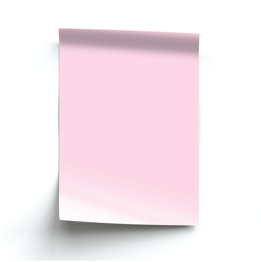 Back To Casics - Pretty Pastels - Plain Pink Poster