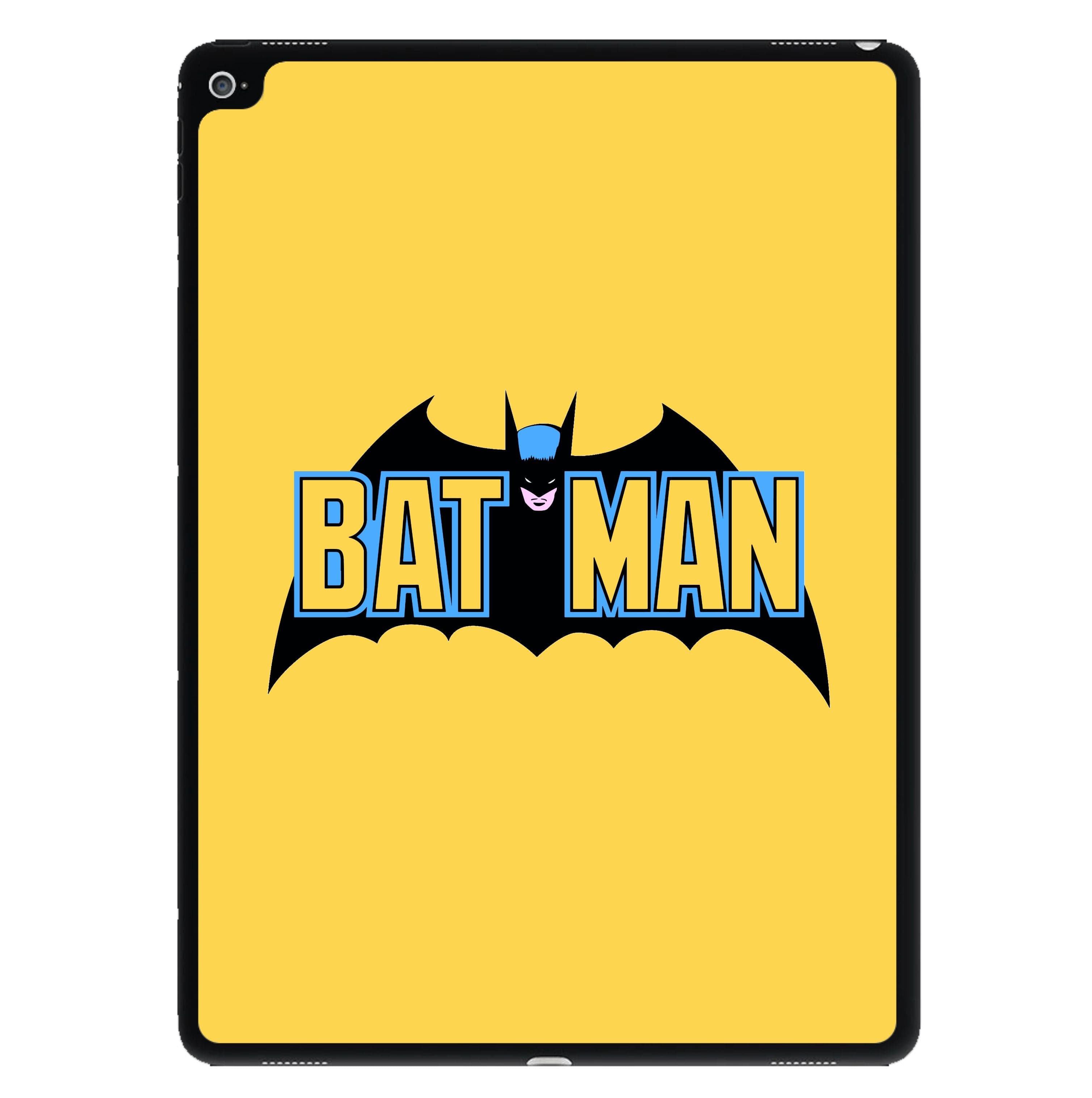 Yellow Bat Superhero Logo iPad Case