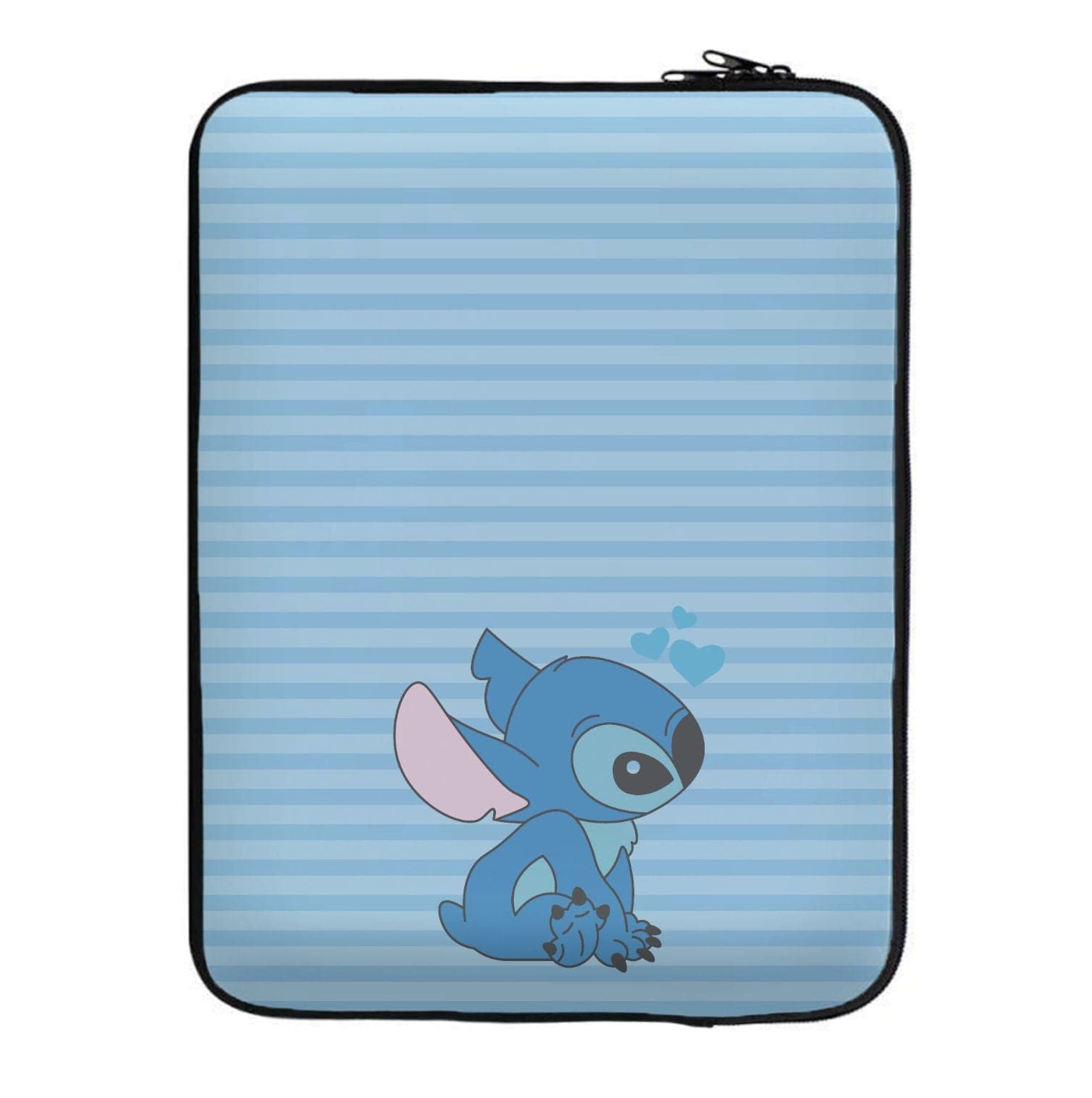 Blue Hearts Alien Blue Valentine's Laptop Sleeve