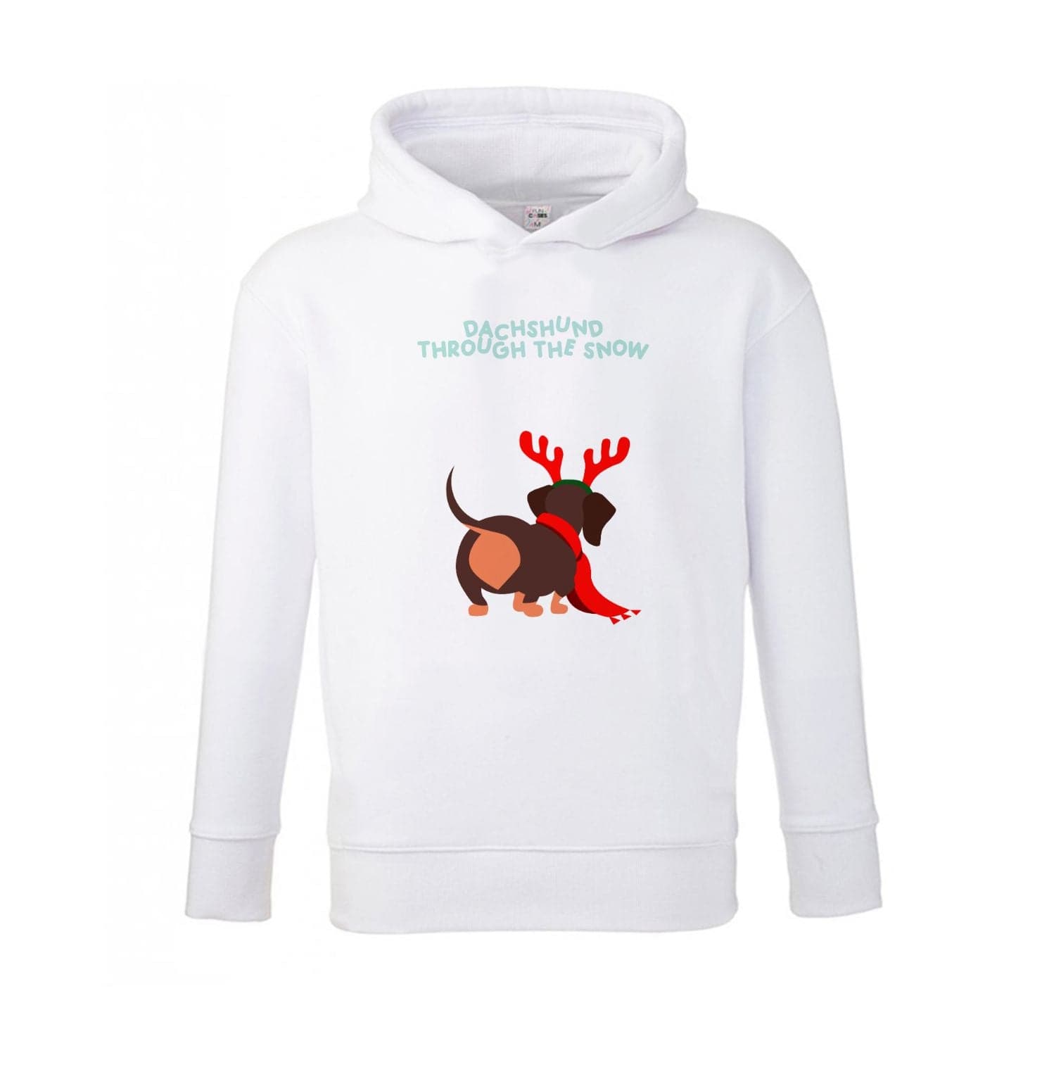 Dachshund Through The Snow - Christmas Kids Hoodie