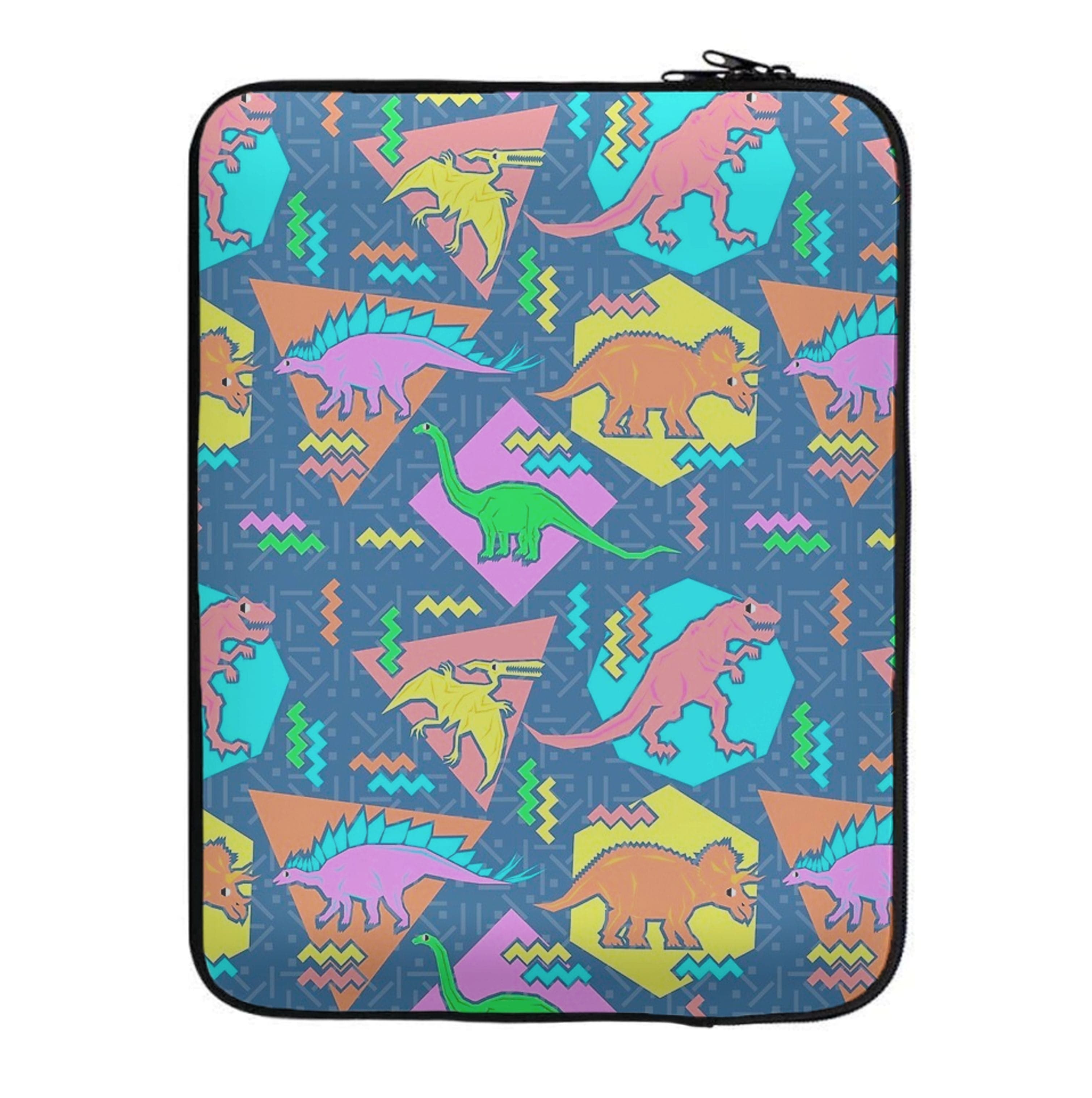 Nineties Dinosaurs Pattern Laptop Sleeve