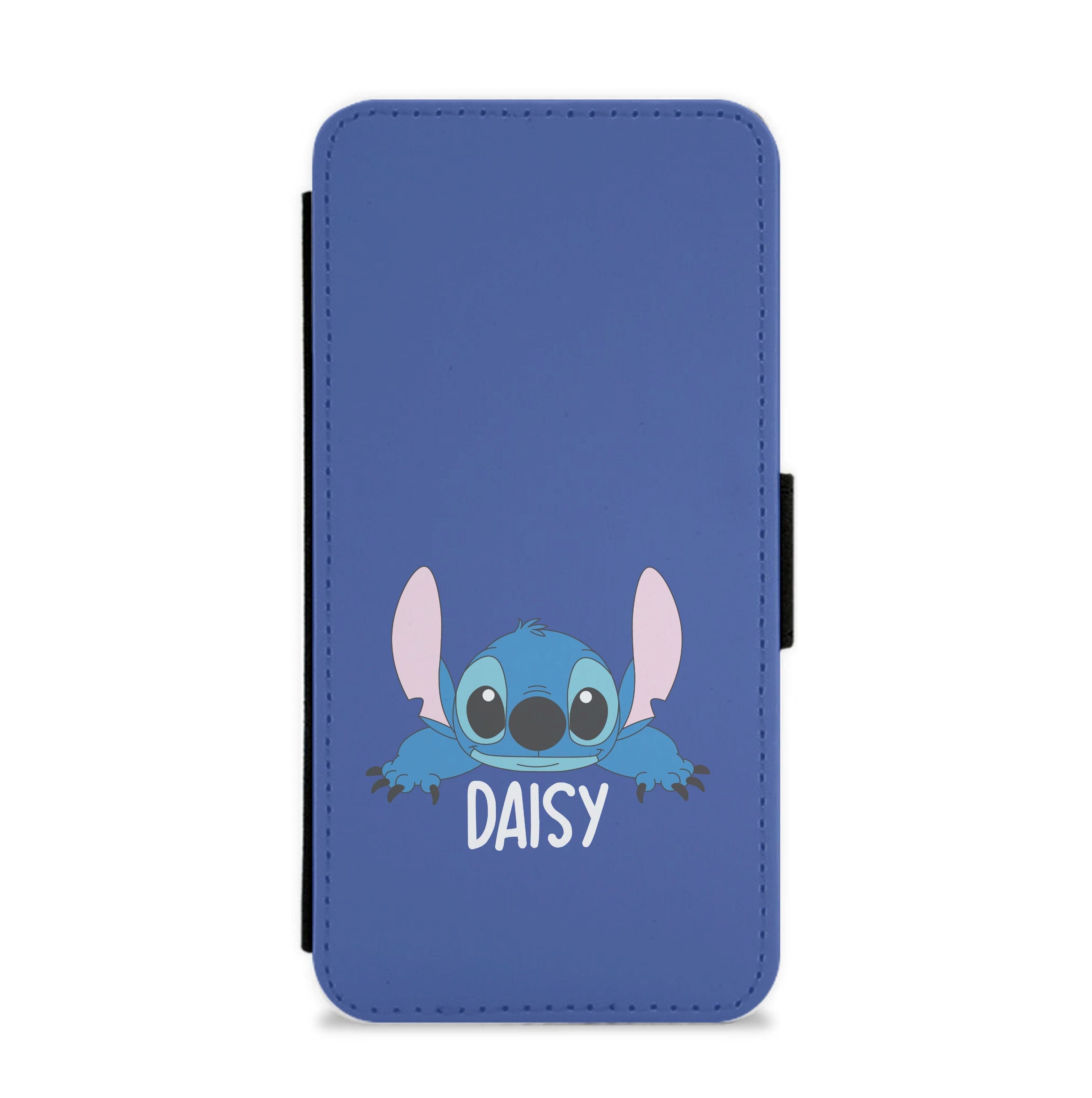 Blue Alien - Personalised Disney Flip / Wallet Phone Case