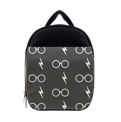 Glasses & Scar Pattern Lunchbox