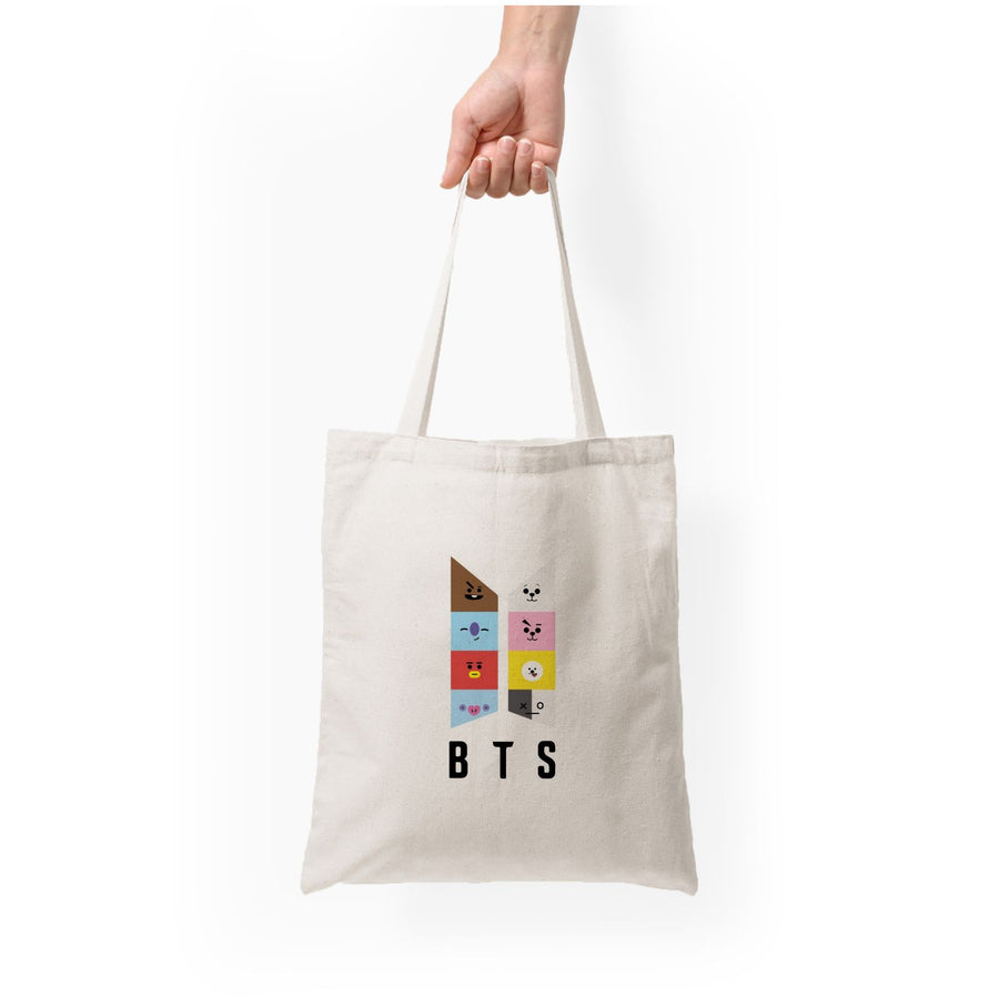 BT21 BTS Logo Tote Bag