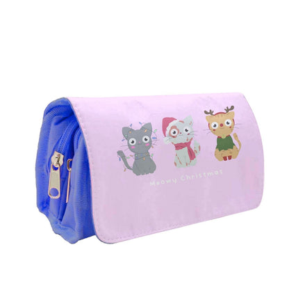 Meowy Christmas  Pencil Case