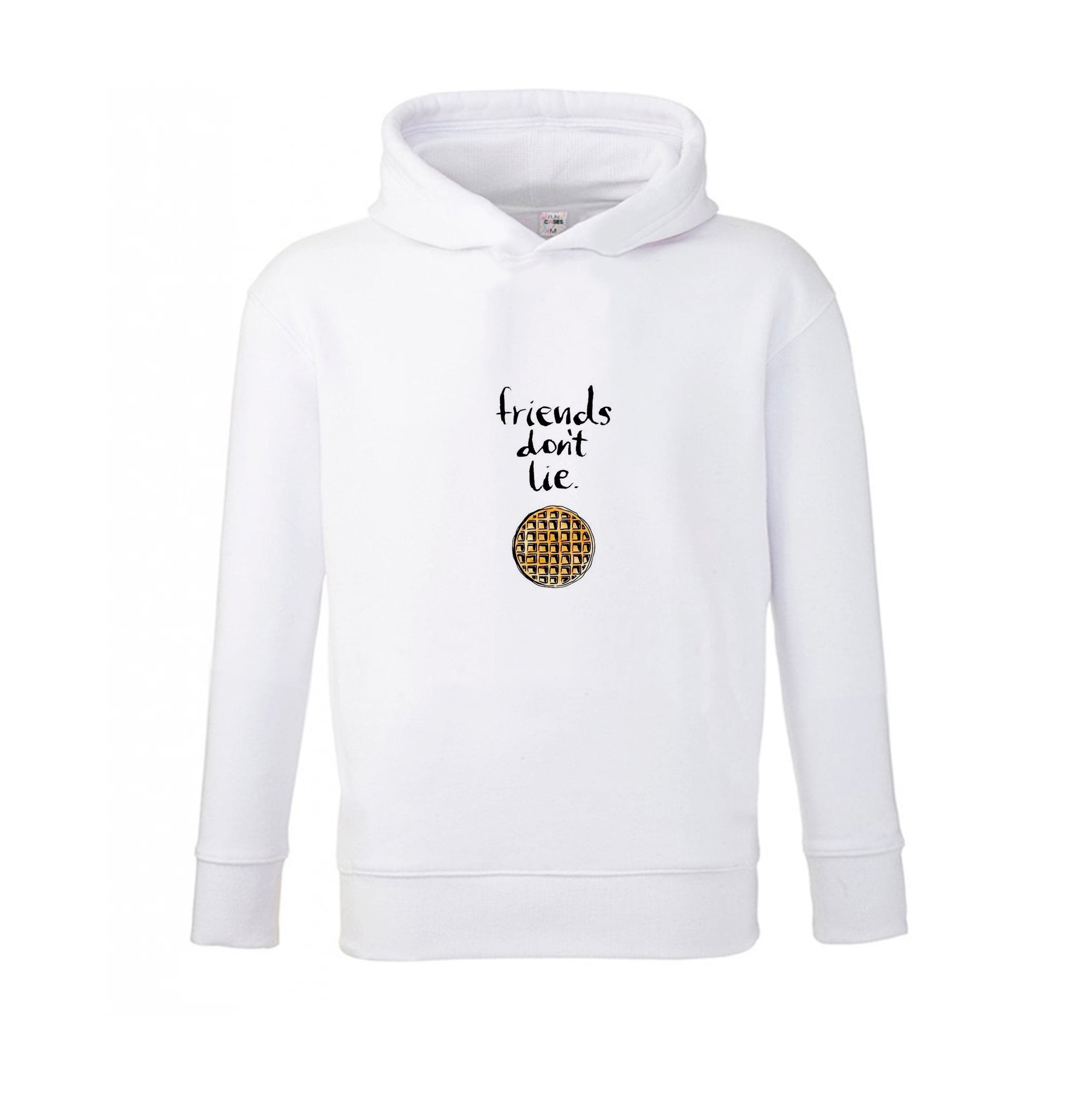 Friends Don't Lie Waffle Kids Hoodie