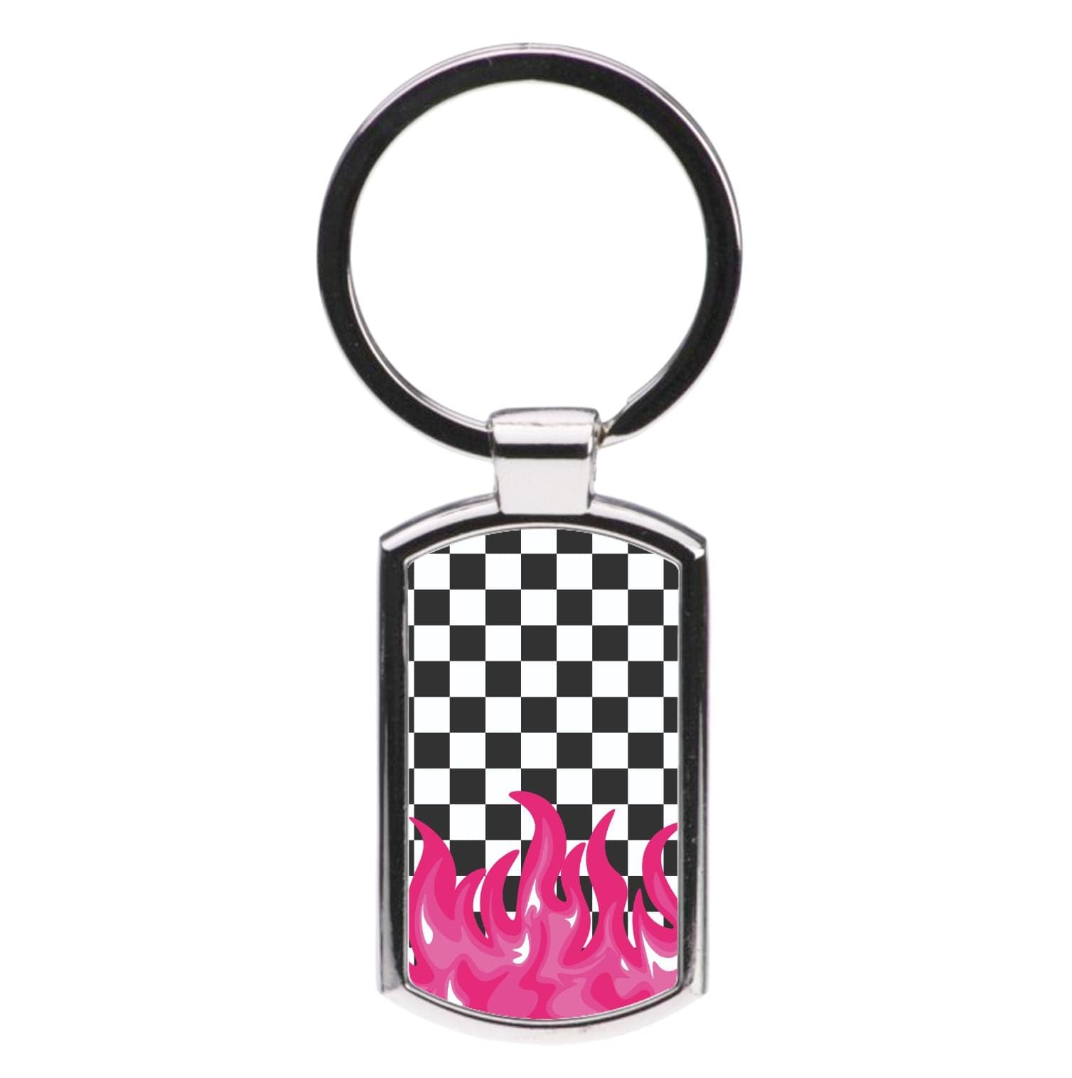 Pink Flame - Skate Aesthetic  Luxury Keyring