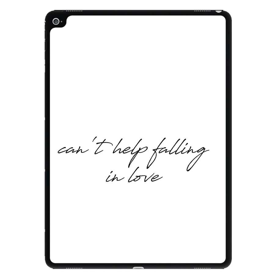 Can't Help Falling In Love - Elvis iPad Case