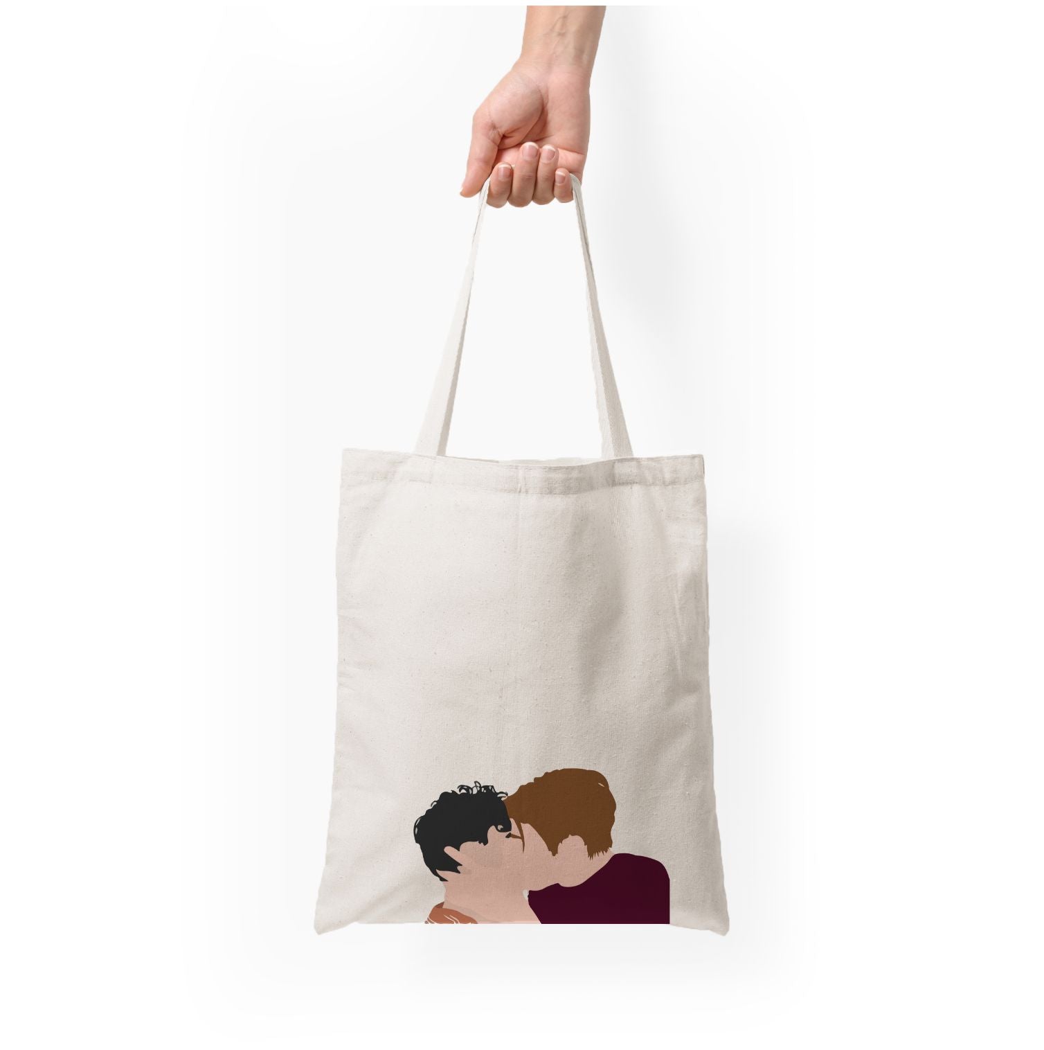 Nick And Charlie Kissing - Heart TV Tote Bag