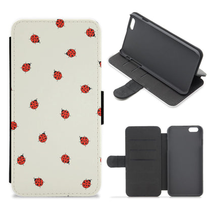 Ladybirds - Spring Patterns Flip / Wallet Phone Case