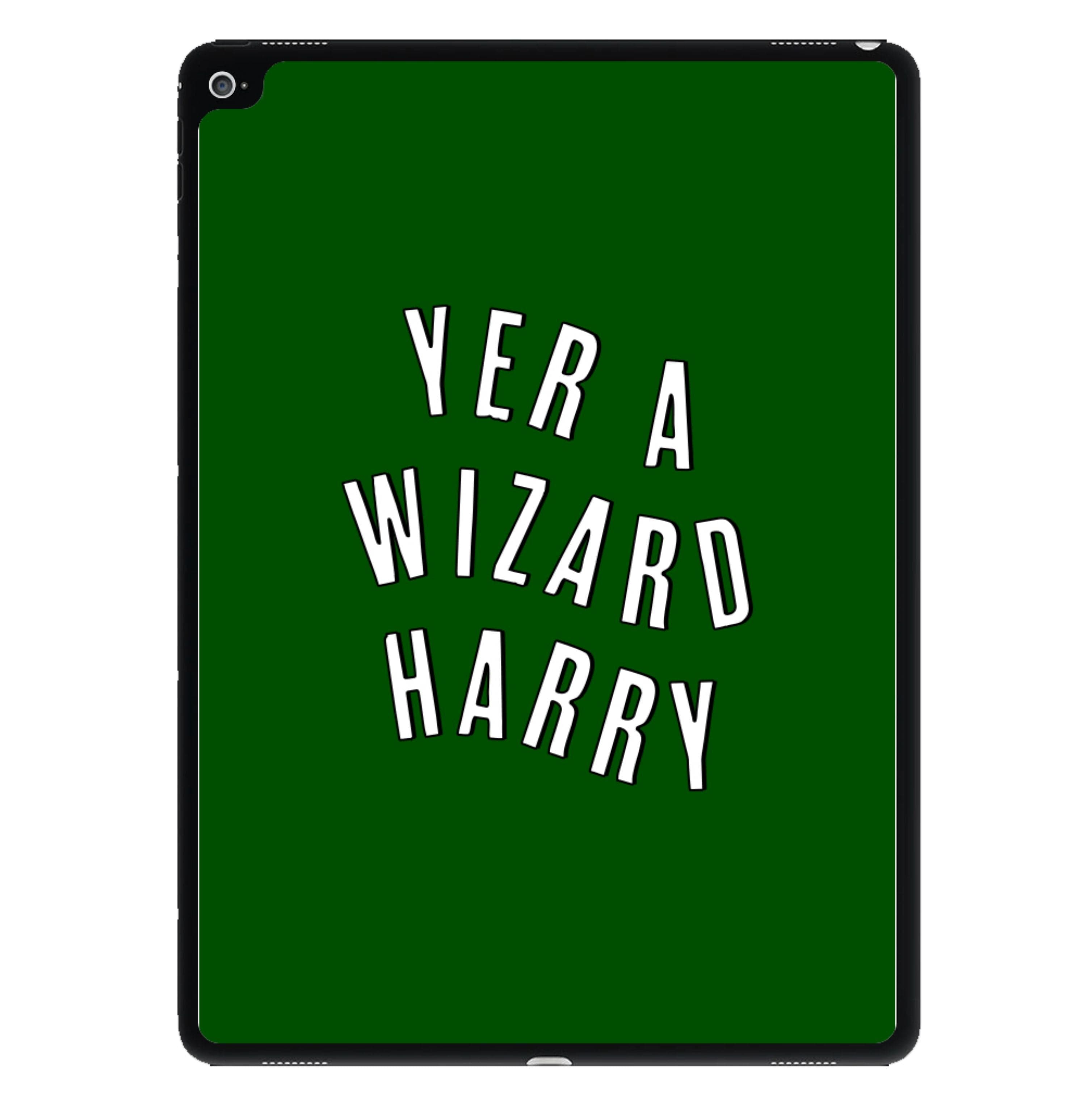 Green Yer A Wizard Harry iPad Case