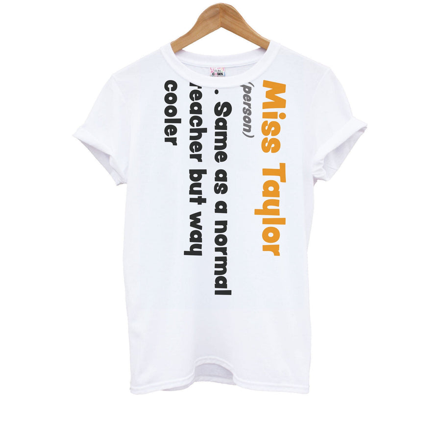 Way Cooler - Personalised Teachers Gift Kids T-Shirt