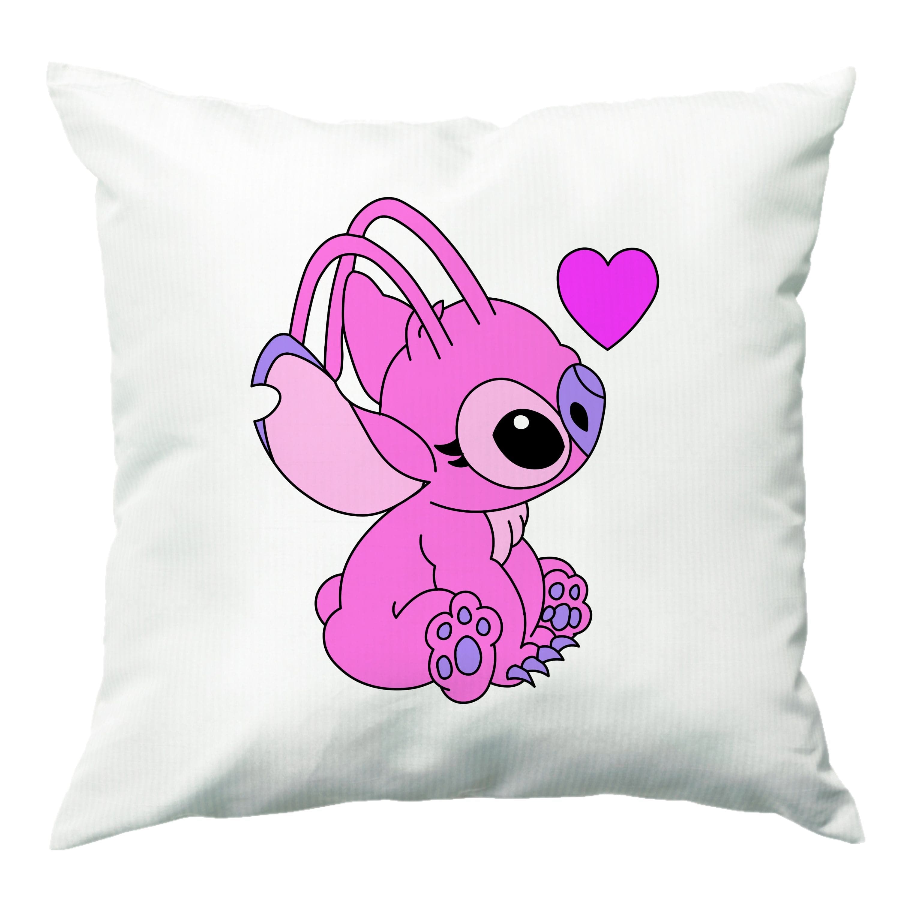 Love Heart Pattern - Pink Alien Cushion