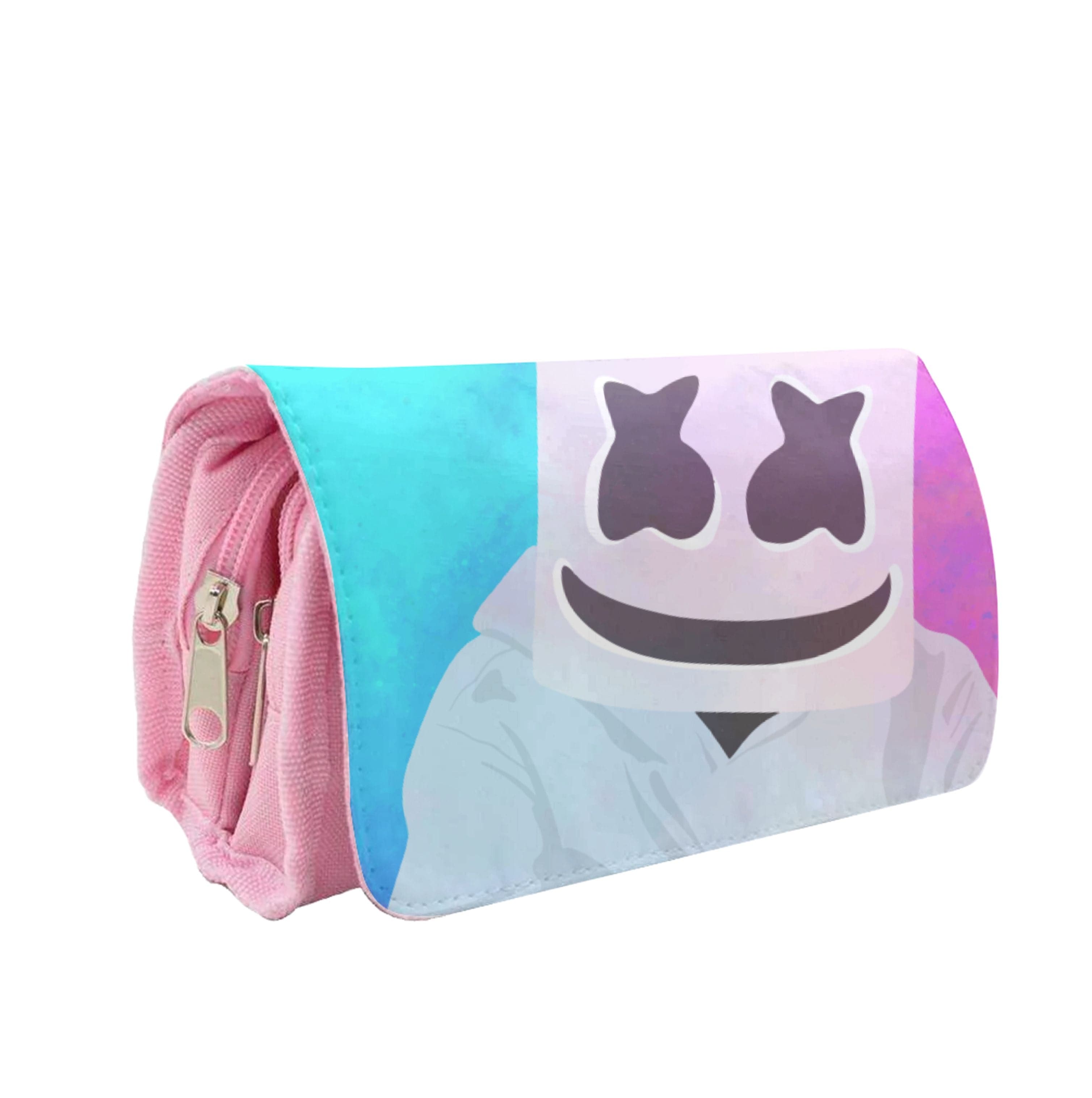 Rainbow White Helmet DJ Pencil Case