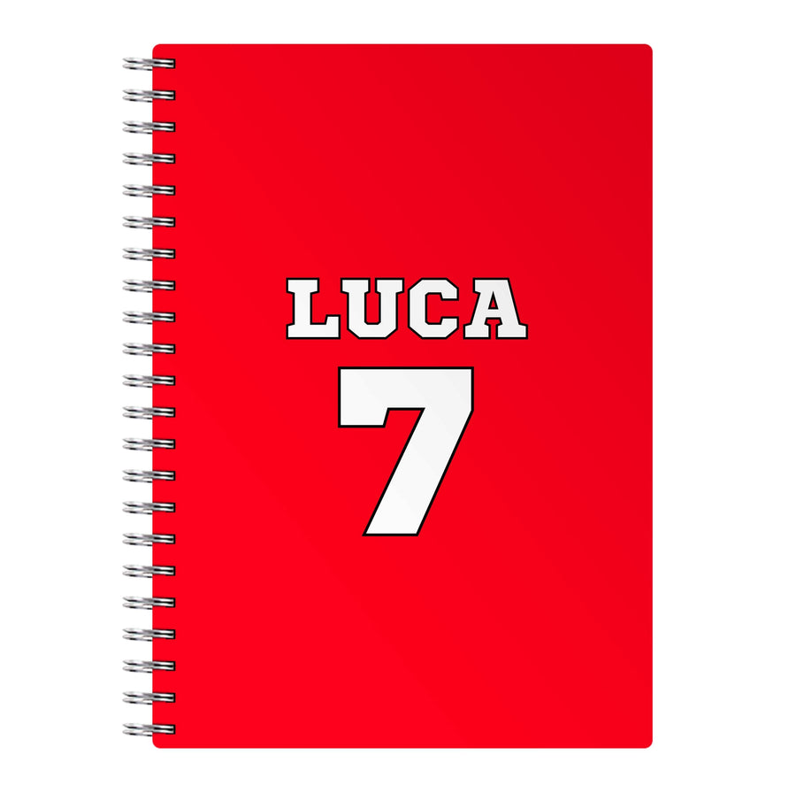 Red - Personalised Football   Notebook